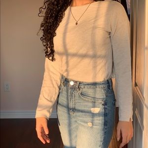 Off white (cream) long sleeve top